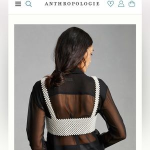 Anthropologie Pearl Bralette NWT